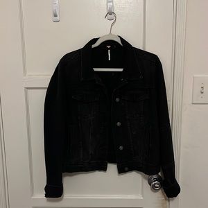 Black jean jacket